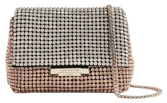Ted Baker Gliters Crystal Mini Crossbody Bag Gold - Col