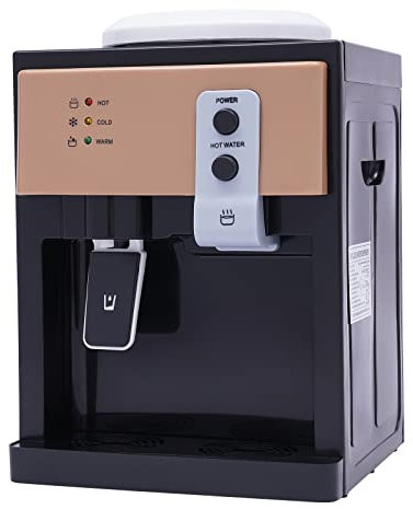 KEESUNG Dispensador de agua eléctrico, dispensador de agua de 550 W, dispensador eléctrico de agua caliente y fría, dispensador de agua caliente, dispensador de agua mini para el hogar