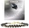 Farfume Armband Damen Edelstein Perlen Armbänder, Chakra 4mm Kristall Natürliche Echte Steine Schmuck Geschenke für Frauen(Schwarzer Obsidian)