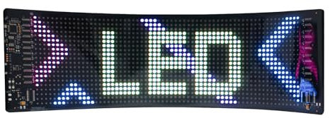 Placa LED flexible para pantalla LED flexible para coche, tienda, bar, publicidad, restaurantes, conciertos, cines, 34,8 x 10,2 cm