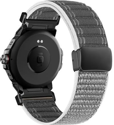 DINGK Nylon Armband für Coros Vertix 2 Armband mit Magnet Verschluss Armbänder Sport Elastisches Geflochtenes Nylon Atmungsaktives Ersatzarmband Kompatibel mit Coros Vertix 2 Band (2,Eine Grösse)
