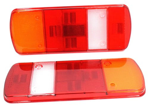 2x Lichtscheibe Links Rechts für LKW Anhänger Pritsche Kompatibel Mit Mercedes Benz Atego MAN Scania Volvo Iveco Renault DAF VW E-Prüf