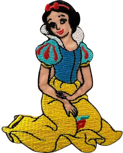 Princess Snow White Patch Embroidered Badge Iron Sew On Crafts Dress Bag