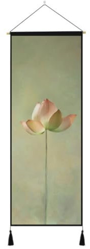 Pintura abstracta Decorativa Nuevo fondo de sala de té chino decoración de pared pintura sala de estar algodón y lino estilo chino loto Zen pintura colgante sofá tela mural Cuadros Decoracion(4,45cm*1