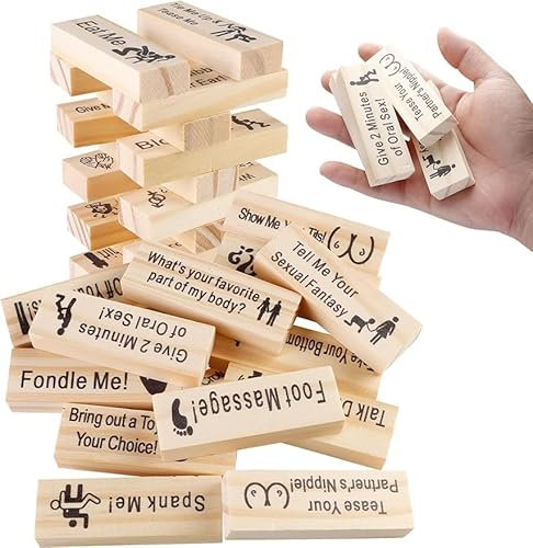 Dudoy Freche Holzklötzchen-Turmspiele, Aktivitäten für Paare und Ideen für Verabredungen