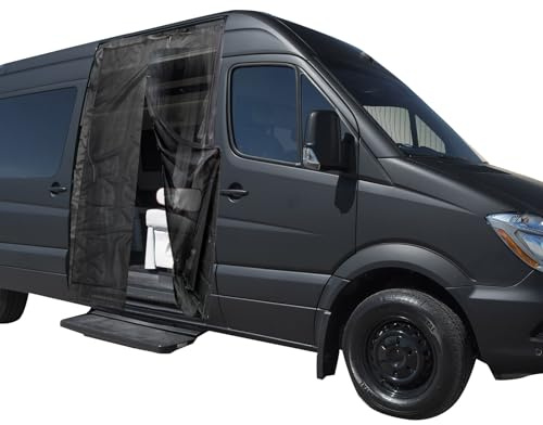 Van Bug Nets for Mercedes Sprinter Mid/High Roof, Renault Master/VW Crafter (High/Super High Roof), 210 x 150 cm Magnetic Side Door Fly Screen Mosquito Net for Outdoor Camping