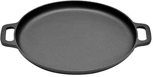 OWOHYG Gusseisen-Wok, Doppelohr, Antihaftbeschichtung, Braten Ohne Beschichtung, Verdickungs-Wok Ohne Deckel, Multifunktionstopf, 42 cm