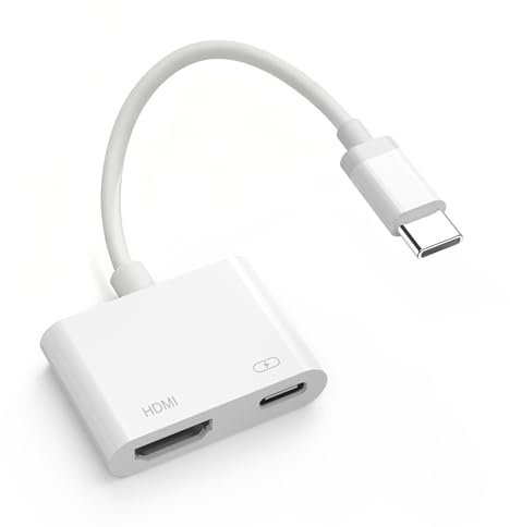 Dralaw USB C to HDMI Adapter for iPhone 17 16 15 to TV, 4K@60Hz Type-C to HDMI Adapter with 100W Fast Charging Port for iPhone 17/17 Pro/17 Pro Max/Air/16 15 Pro Max to HDTV Projector Monitor
