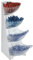 APS Multi-Rack, Küchenregal, Gestell, Portionsschütte, Portionsspender, Dispenser, 18/0 Edelstahl, Volumen pro Schütte 1 Liter Inhalt, 4-stufig