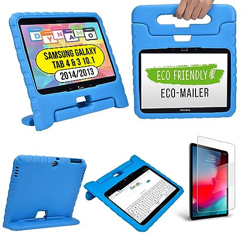 Cooper Dynamo Cover Resistente Bambini per Samsung Tab 4 10,1, Tab 3 10,1 | Rigida Tablet Custodia con Supporto, Maniglia e Protezione Schermo