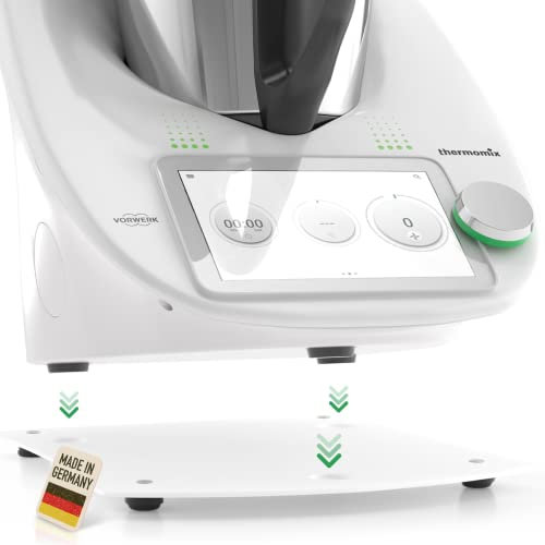 Leckerhelfer® Premium Gleitbrett passend für den Thermomix TM6 & TM5 - made in Germany - perfektes Zubehör passend für den Thermomix in perl-weiß