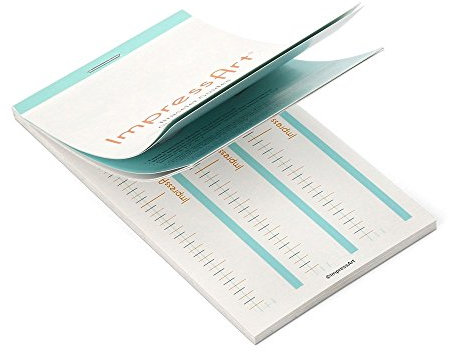 ImpressArt Bracelet Guides Booklet, for Spacing Stamped Designs in a Line, 36 Stickers