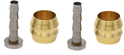 BleedZone - Barb and Olive Kit for Shimano BH90-2x Bike Parts for Shimano Hydraulic Brake Hose, Shimano Olive and Barb Kit, Bike Brake Cable Parts for Shimano Hydraulic Kit, Mtb Parts (2 Sets)