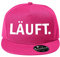 OwnDesigner Unisex Kappe Läuft Classic Cap mit geradem Schirm, One Size Einheitsgröße für Männer und Frauen (408-Cap5P-8Pink)