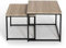 IDMarket - Lot de 2 Tables Basses gigognes Detroit 40/45 Design Industriel
