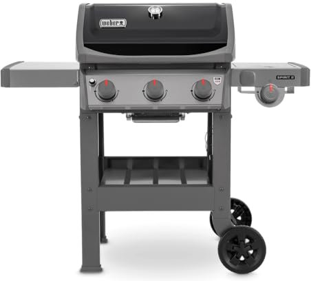 Weber Barbacoa Spirit II E-320 GBS Black (con cocina lateral)