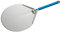 Gi.Metal Pala per Pizza Professionale Manico Corto, Linea Azzurra A-32C, Testa 33 cm, Lunghezza Manico 30 cm, Peso 0.47 Kg, Testa in Alluminio anodizzato neutro, manico anodizzato azzurro