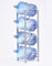 Water Cooler Jug Rack for 4 Bottles, Water Cooler Bottle Rack 4-Tier Water Bottle Storage Rack Silver Detachable Heavy Duty Water Bottle Cabby Rack