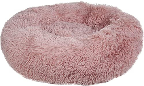 HKM Fluffy Hundebett Hellrosa 80cm x 25cm