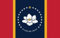 GORISE Mississippi-Staatsflagge, bestickt, Magnolien-MS-Banner für Außen- und Innendekoration, strapazierfähiges Nylon, Mississippi-Flagge, Banner (New Mississippi)