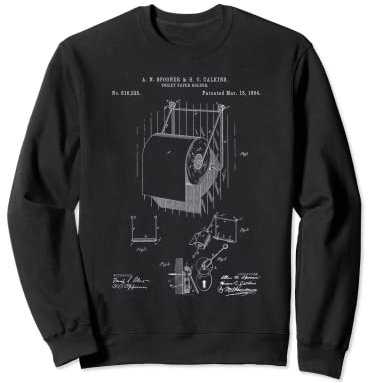 Porte-papier toilette avec support pour affiche vernie Sweatshirt