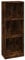 vidaXL Libreria a 3 Ripiani Rovere Fumo 40x24x109 cm Legno Multistrato