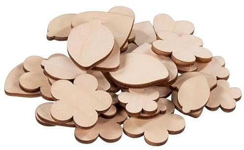 goki 58373 - Bastelset Blütenzauber - 75 teilig - zum Kleben, Bemalen und Dekorieren - Fördert die Kreativität