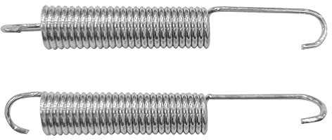 Fromann Molle di ricambio per poltrona reclinabile da 10,8 cm, molle di ricambio per divano elettrico, meccanismo a doppio gancio, molle di tensione, 2 pezzi, diametro del filo 2,03 mm