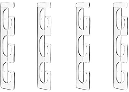 JOEBO Platzsparende Angelaufbewahrung, Wand-Decken-Rutenständer, fasst 6 Ruten, Angelrutenhalter for Wand-Angelhalter, Deckenmontage/1224 (Color : Transparent)