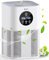 VEWIOR Air Purifiers for Home Bedroom with PM 2.5 Display Air Quality Sensor, HEPA Air Purifier with Timer, Auto Mode for Large Room, Pet Hair Dander, Purify Pollen, Odor, Dust, Smoke, HQKJ-80