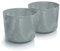 Tymar Pot de Fleurs, jardinière, Lot de 2, jardinière en Plastique, Mat, Forme Ronde (ø 20 cm, (2pack) Béton)