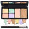 TITIMORE 6 Farben Color Correcting Palette Creme Concealer Konturpalette Langanhaltendes Concealer Makeup Palette Wasserdicht Kein Verschmieren Cream Foundation Contouring Palette(#01)