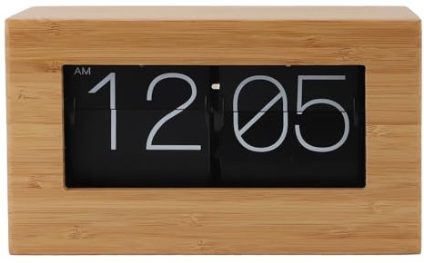 Fockety Klappuhr, Retro-Tischuhr, Automatische Klappuhr, Unterstützt Wandmontage, Batteriebetriebene Digitale Klappuhr, Automatische Umblätteruhr für Wohnzimmer, Büro, Heimdekoration