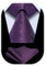 Enlision Krawatte Lila Herren Hochzeit Punkte Krawatten mit Einstecktuch Formell Business Krawatte & Taschentuch Set