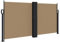 vidaXL Seitenmarkise, Sichtschutz Ausziehbar, Windschutz Sonnenschutz für Garten Balkon Terrasse, Seitenrollo Seitenwandmarkise, Taupe 120x1000cm