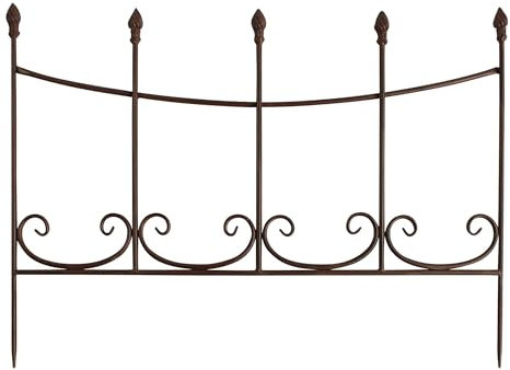 Beetzaun aus Metall zum Stecken 51 x 70 cm | Gartenzaun Steckzaun Dekozaun Eisen