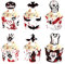 Halloween Cupcake Toppers und Wrappers - 24 Stück Muffins Kuchen Deko Mit Kürbis, Geist, Fledermäuse - Horror Topper für Mottopartys, Desserts