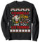 Kuhglocken Ring sind Sie hören Weihnachten lustige Kuh hässlich Sweatshirt