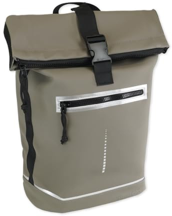 TimeTEX Rucksack „Sacci Soft“ sahara | Wasserabweisender Rucksack mit Laptop-Fach für Arbeit, Schule und unterwegs