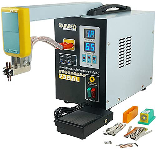 738AL Spot Welder Magnetic Detachable Telescopic Arm Battery Spot Welder Small Lithium Cordless Welding Machine with Adjustable Welding Head