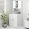 FSJIELW Home & Garden-Mobile Lavatrice Bianco Lucido 70.5x25.5x90 cm - Scelta