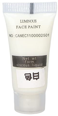 Pigmento pintado a mano, 10 g, pintura fluorescente a base de agua, pintura fluorescente brillante, brilla en la oscuridad (blanco)