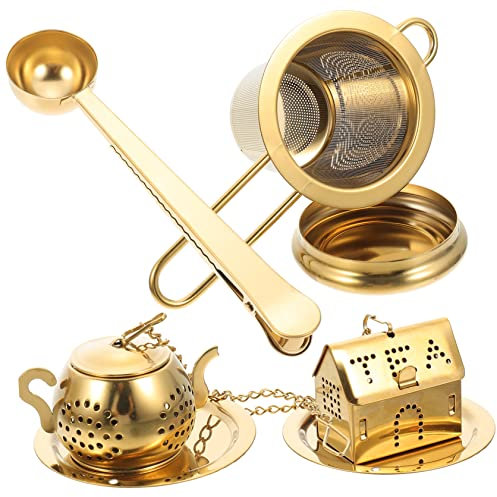 COLLBATH Infusores y Coladores De Té De Acero Inoxidable Diseño Fino De Malla Para Filtrado Herramientas Para Ceremonias De Té y Suelto Accesorio Práctico Para Amantes