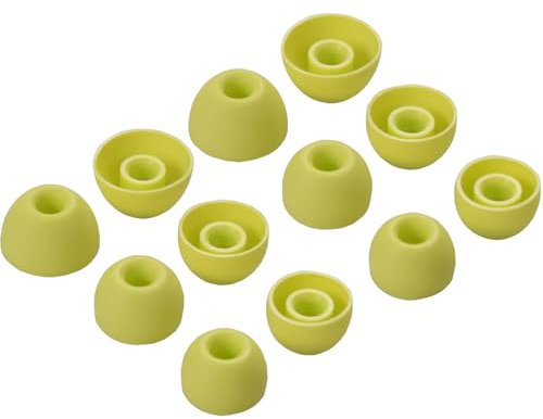 6 Pairs Replacement Earbuds Tips Silicone Eartips Set for Beats Fit Pro Buds Headphones Wireless Fit in Case Ear Tips (Volt Yellow)