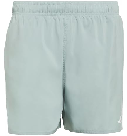 adidas Men's Swim Shorts 5 INCH, Wonder Sage/White, 3XL