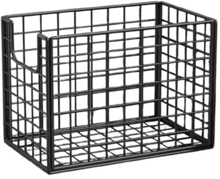 Fenteer Yoga Mat Storage Basket Bin Portable Decorative Gym Storage Rack Laundry Hamper for Dorm College Bedroom Bathroom Yoga Strap, Black