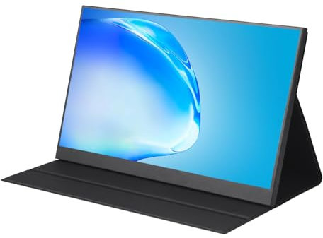 Monitor portátil de 15,6 Pulgadas UHD HDR IPS 100% Adobe RGB 1920 x 1080 FreeSync Eye Care con HDMI Tipo C para Xbox, PS4, PS5, Switch, portátil, PC, teléfono y Mac,Black-15.6''