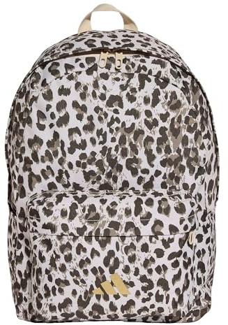 adidas Unisex Leo Graphic Backpack, Crystal Linen/Khaki Six, One Size