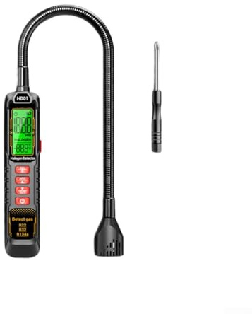 HOHOVYVY Wiederaufladbarer Halogen-Gasdetektor Für R22, R32, R134a Präzises Prüfgerät Zur Leckortung In Klimaanlagen Und Kühlsystemen(battery)