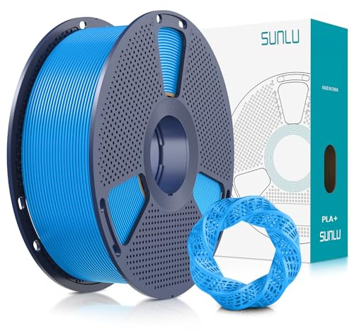 SUNLU PLA+ Filament 1.75mm, PLA Plus 3D Drucker Filament, 1KG Cyan | Härter und Stärker 3D Druck Filament PLA+, Neatly Wound, Maßgenauigkeit +/- 0.02mm